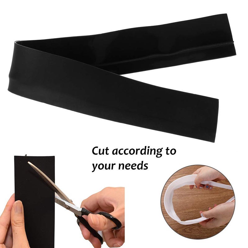 CozyKit Silicone Kitchen Stove Counter Gap Cover Long & Wide Gap Filler (2 Pack) Seals Spills Between Counters, Stovetops, Washing Machines, Oven, Washer, Dryer - Heat-Resistant and Easy Clean (White) - Image 3